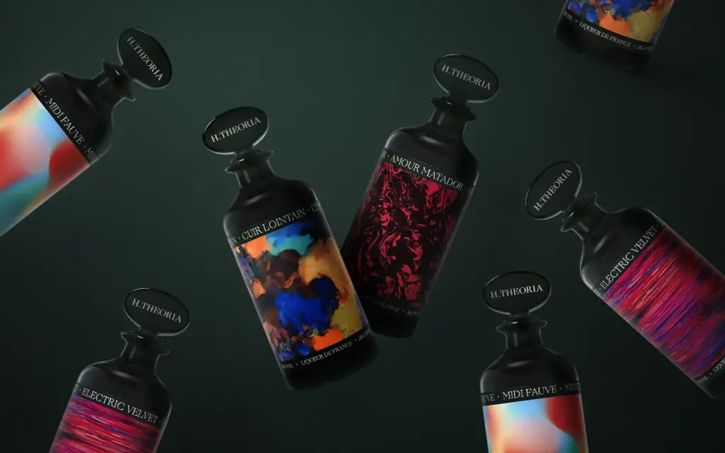 HTheoria Design de bouteilles et d'étiquettes de la liqueur 