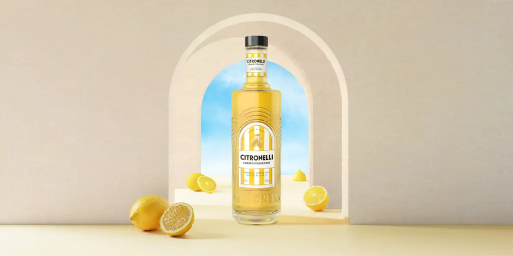 Design Citronello, liqueur de Citron de Corse