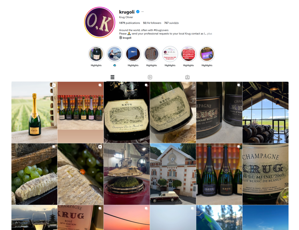Compte Instagram d'Olivier Krug