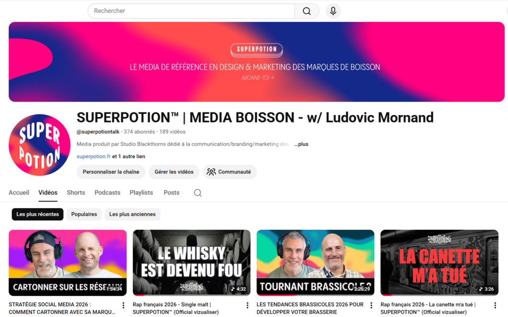 Chaîne Youtube de SUPERPOTION™